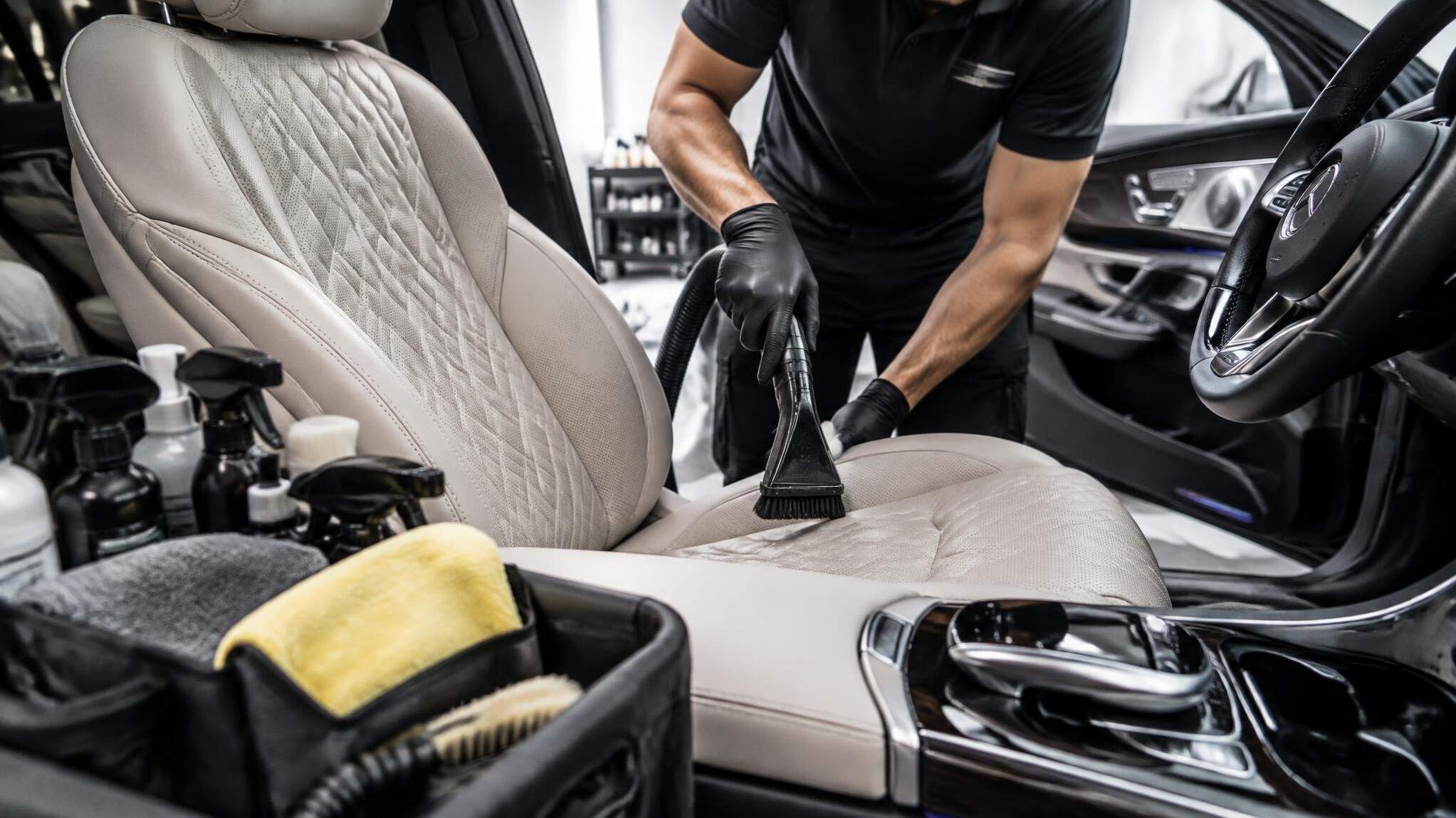 car interior cleaning